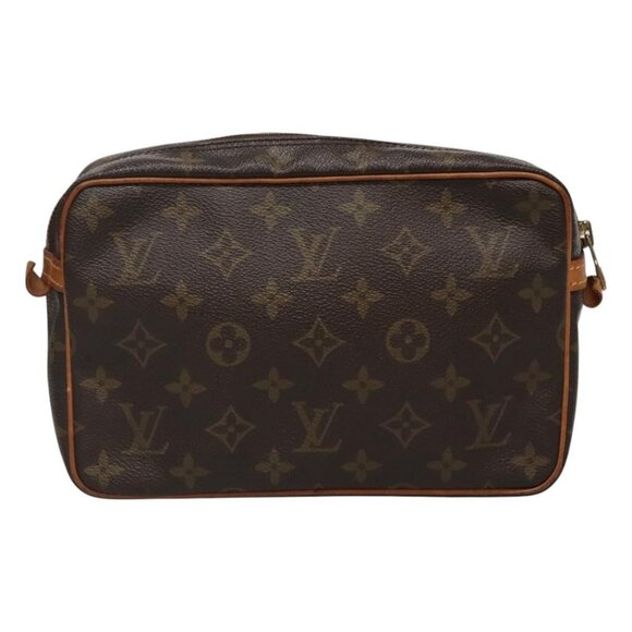 LOUIS VUITTON Monogram Compiegne 23 Clutch Bag LV Auth - Picture 5 of 16